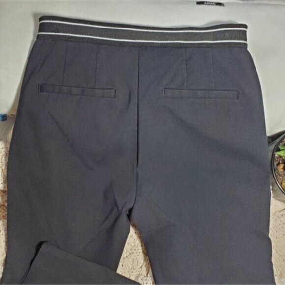 Zara Striped Waistband Cigarette Highwaisted Trouser Ankle Pants- Xs - Picture 13 of 16